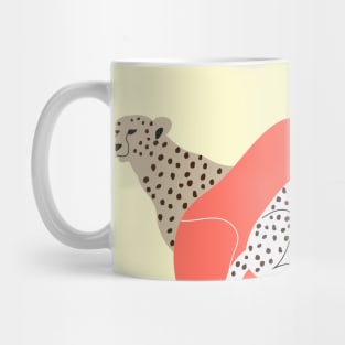 Leopards and armchair Mug